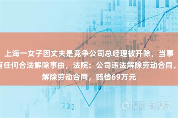 上海一女子因丈夫是竞争公司总经理被开除，当事人：公司没有任何合法解除事由，法院：公司违法解除劳动合同，赔偿69万元